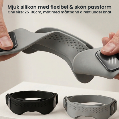 Justerbart silikon patellaband mot knäsmärta vid löpning och sport