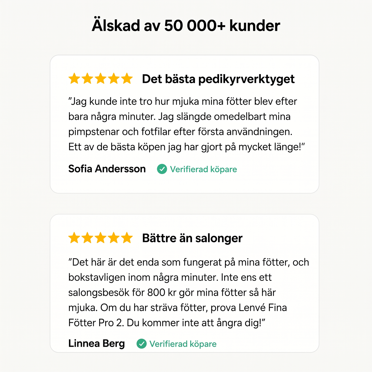 Kundomdömen om Lenvé Fina Fötter Pro 2